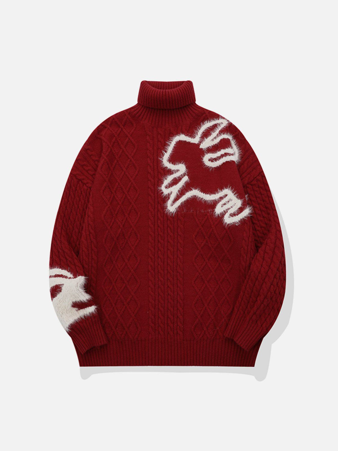 Helmiss - Rabbit Embroidery Sweater- Streetwear Fashion - helmiss.com