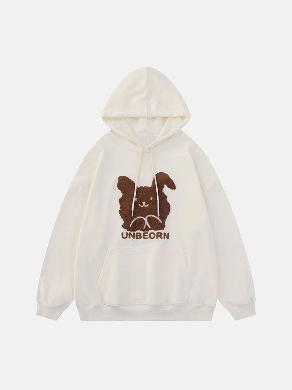 Helmiss - Rabbit Print Hoodie- Streetwear Fashion - helmiss.com