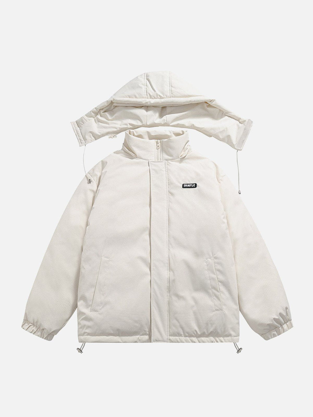 Helmiss - Removable Hood Solid Color Winter Coat- Streetwear Fashion - helmiss.com