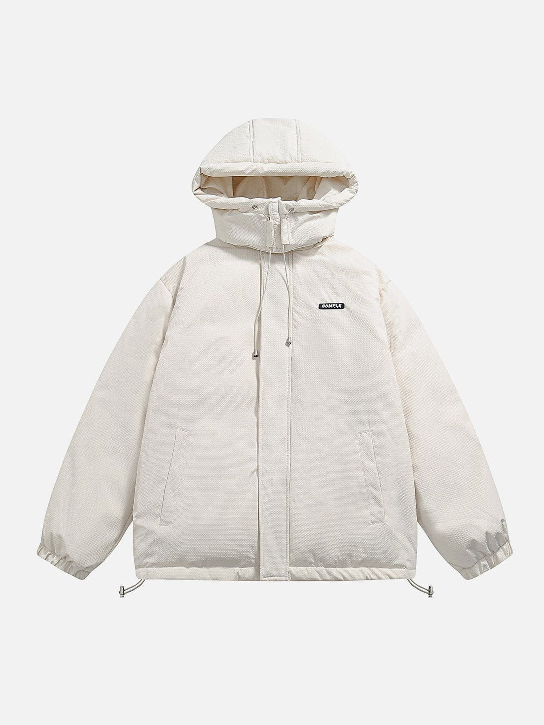 Helmiss - Removable Hood Solid Color Winter Coat- Streetwear Fashion - helmiss.com