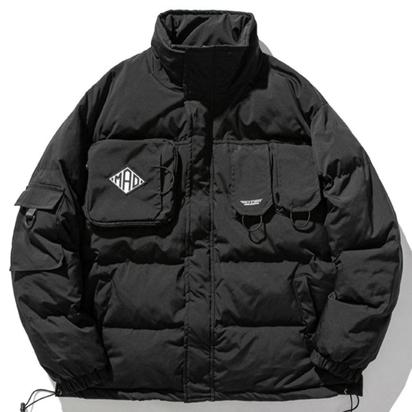 Helmiss - Retro Patchwork Winter Coat- Streetwear Fashion - helmiss.com