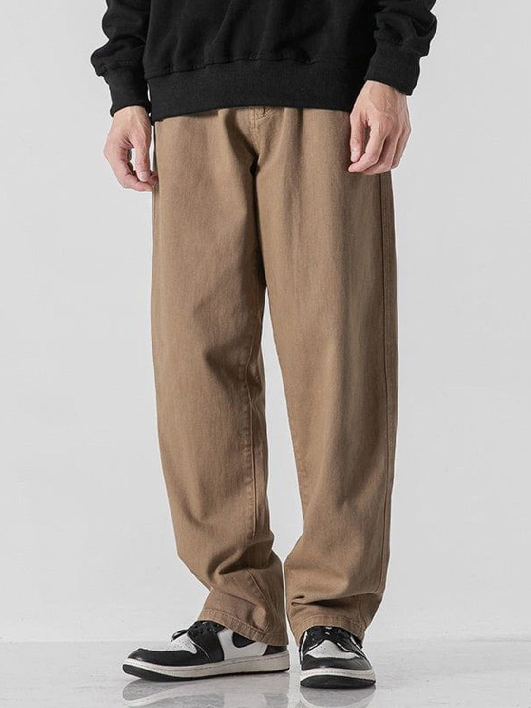 Helmiss - Retro Solid Pants- Streetwear Fashion - helmiss.com