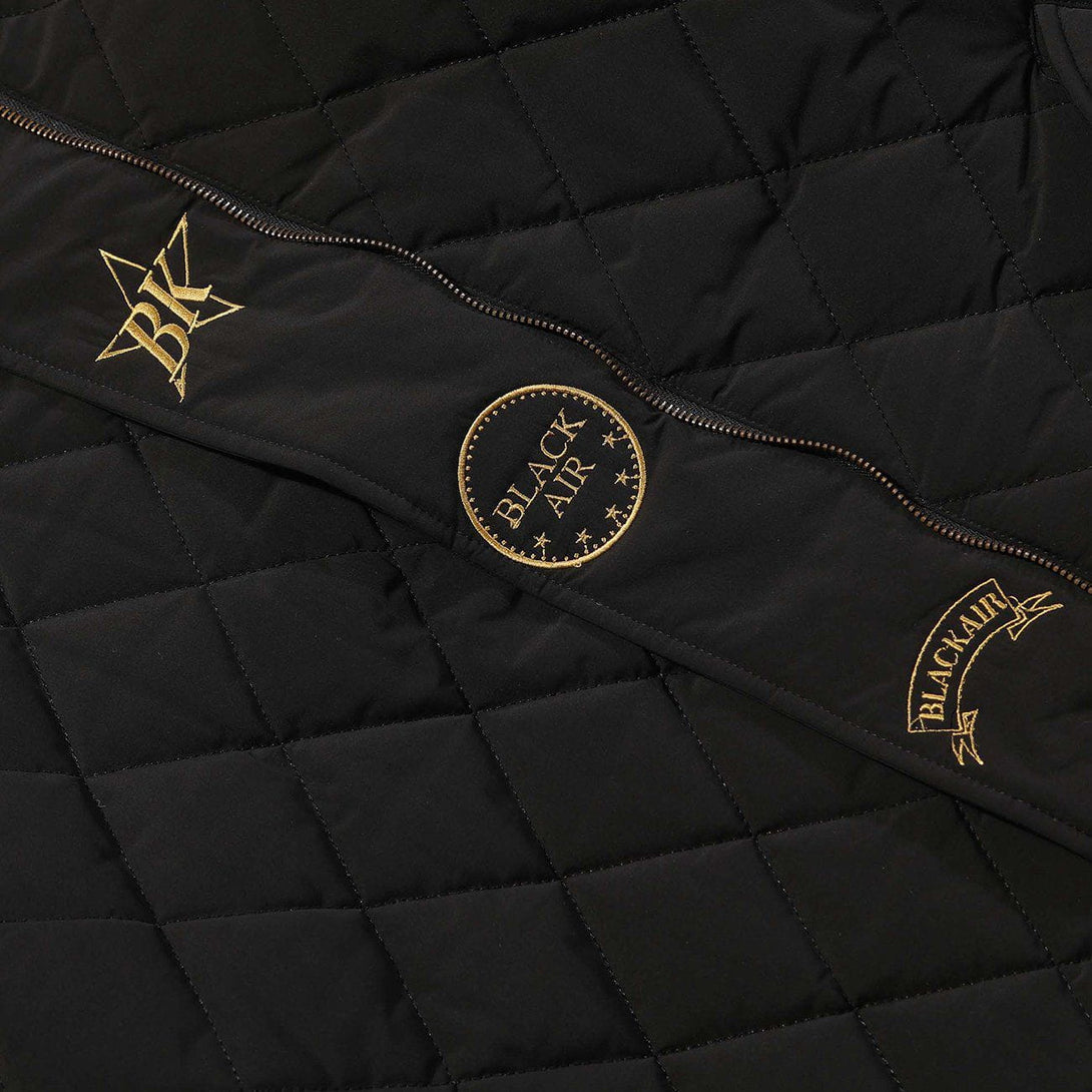 Helmiss - Rhombus Embroidered Winter Coat- Streetwear Fashion - helmiss.com