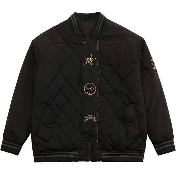 Helmiss - Rhombus Embroidered Winter Coat- Streetwear Fashion - helmiss.com