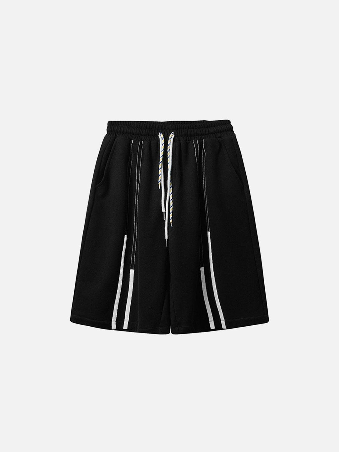 Helmiss - Ribbon Stripe Print Shorts- Streetwear Fashion - helmiss.com