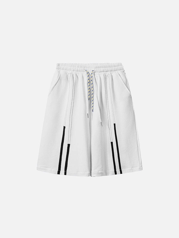 Helmiss - Ribbon Stripe Print Shorts- Streetwear Fashion - helmiss.com