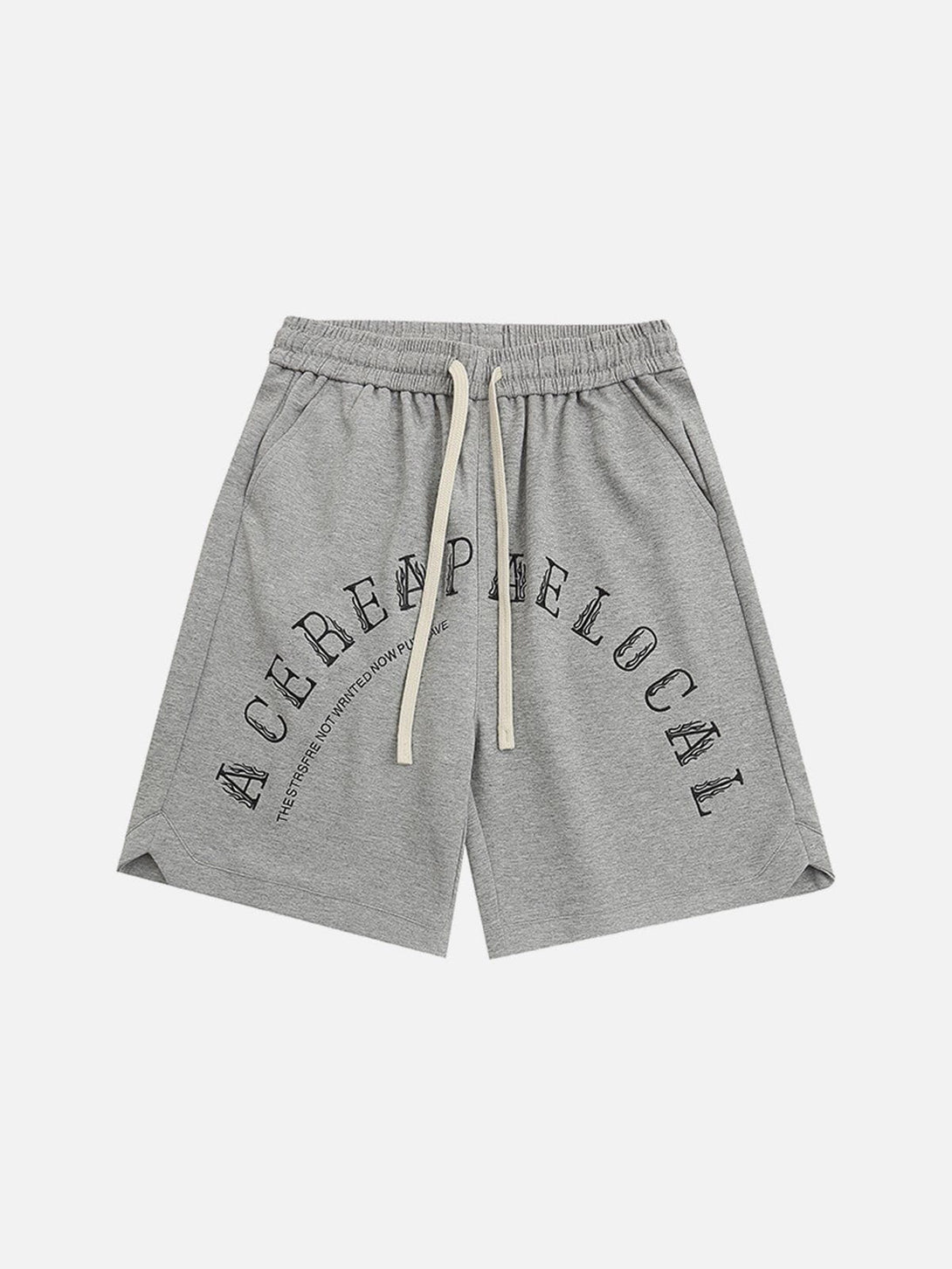 Helmiss - Ring Embroidery Letter Shorts- Streetwear Fashion - helmiss.com