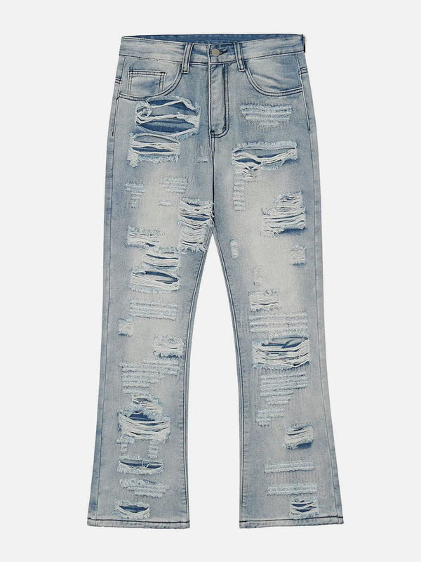 Helmiss - Ripped Hole Jeans- Streetwear Fashion - helmiss.com