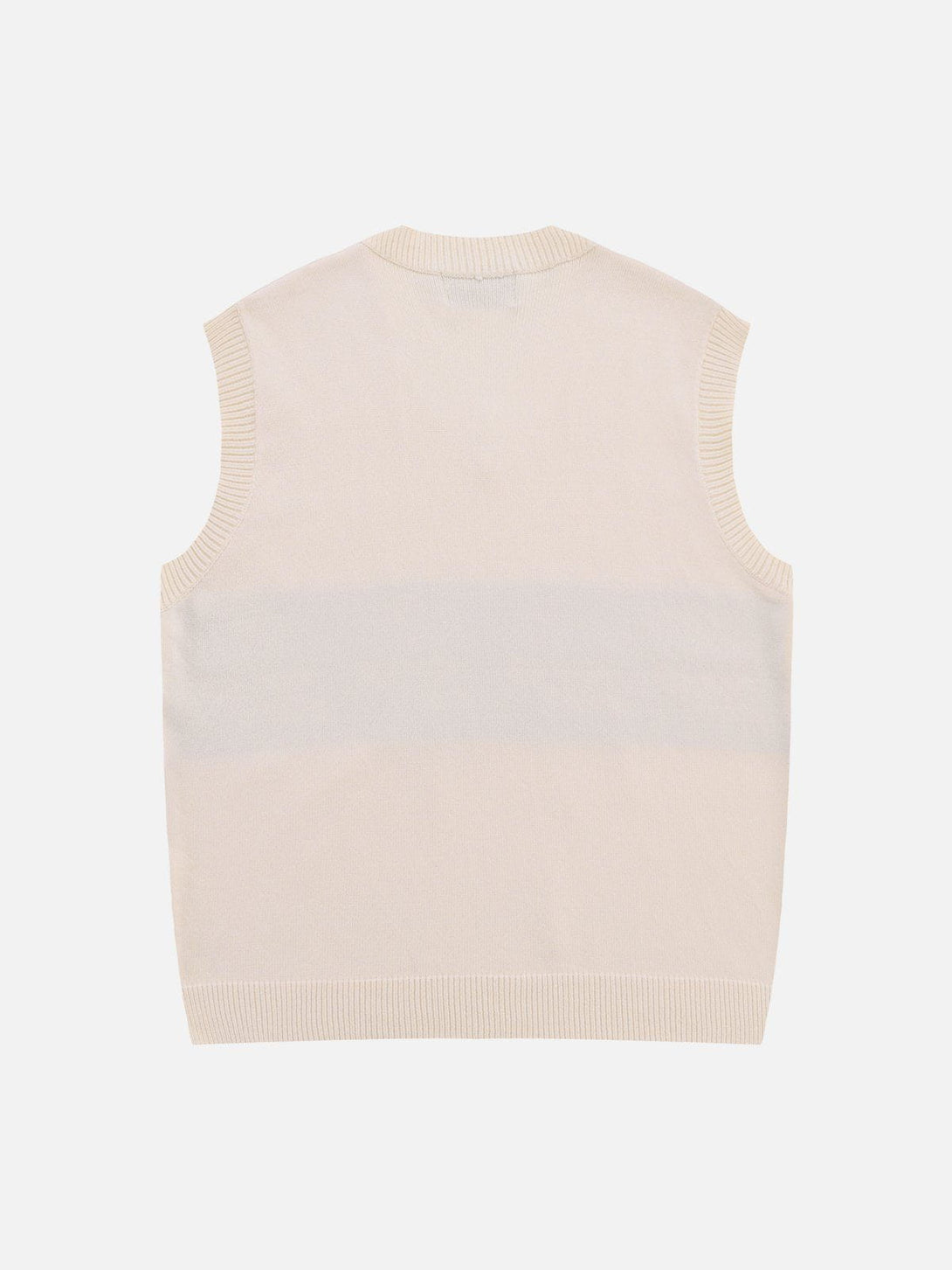 Helmiss - Rose Pattern Sweater Vest- Streetwear Fashion - helmiss.com