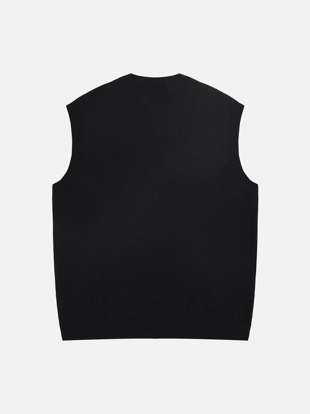 Helmiss - Rose Pattern Sweater Vest- Streetwear Fashion - helmiss.com