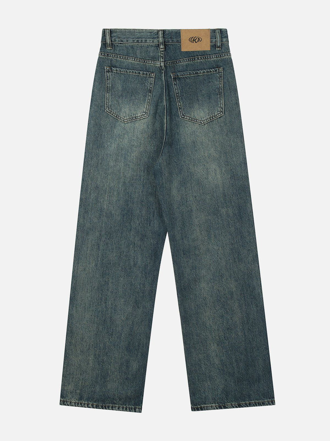 Helmiss - Rough Edge Washed Jeans- Streetwear Fashion - helmiss.com