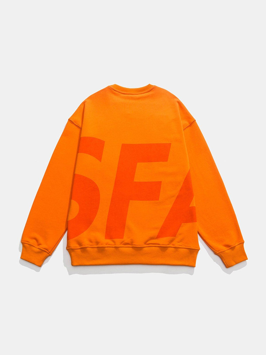 Helmiss - SFA Letter Print Sweatshirt- Streetwear Fashion - helmiss.com