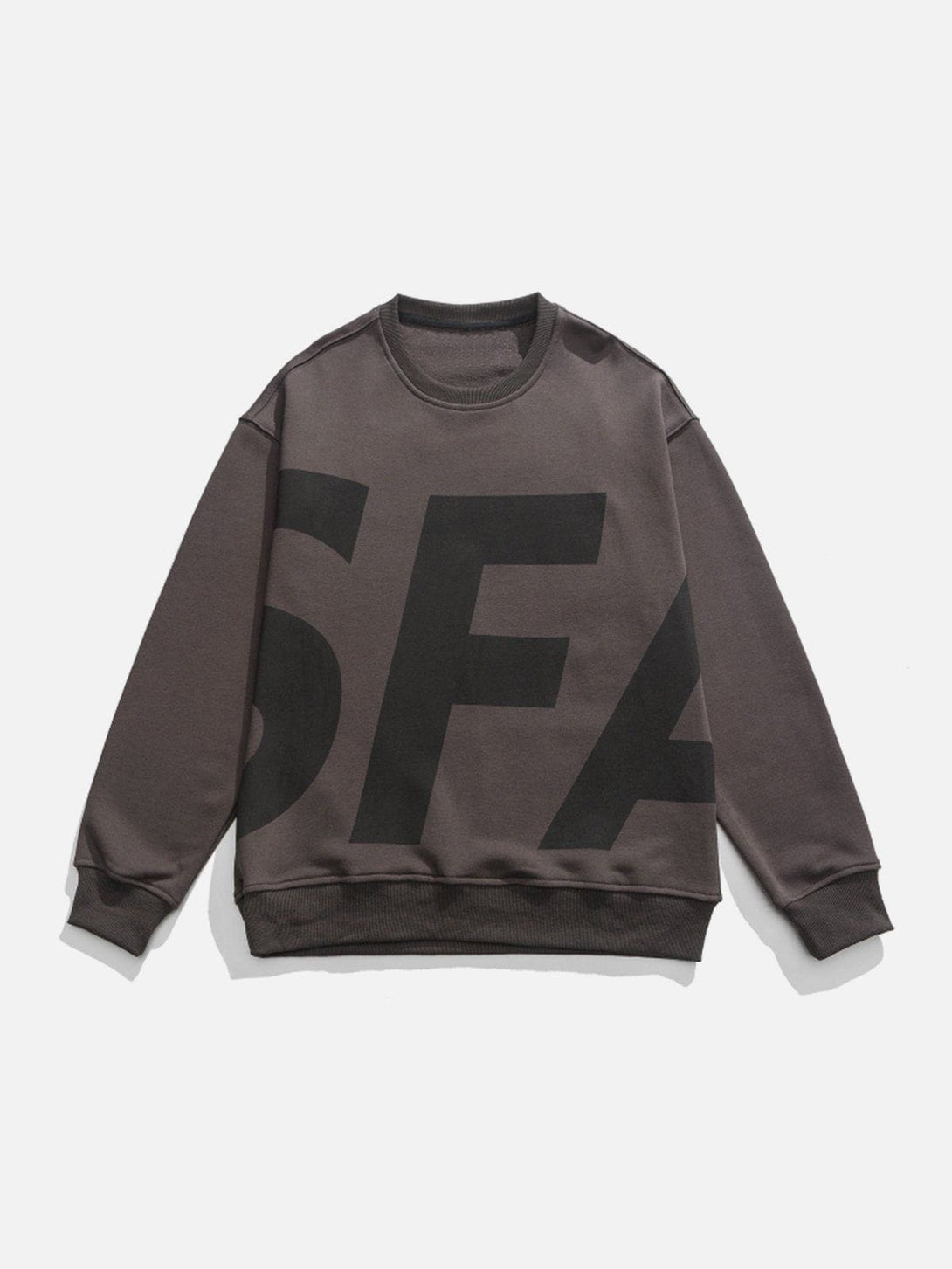 Helmiss - SFA Letter Print Sweatshirt- Streetwear Fashion - helmiss.com