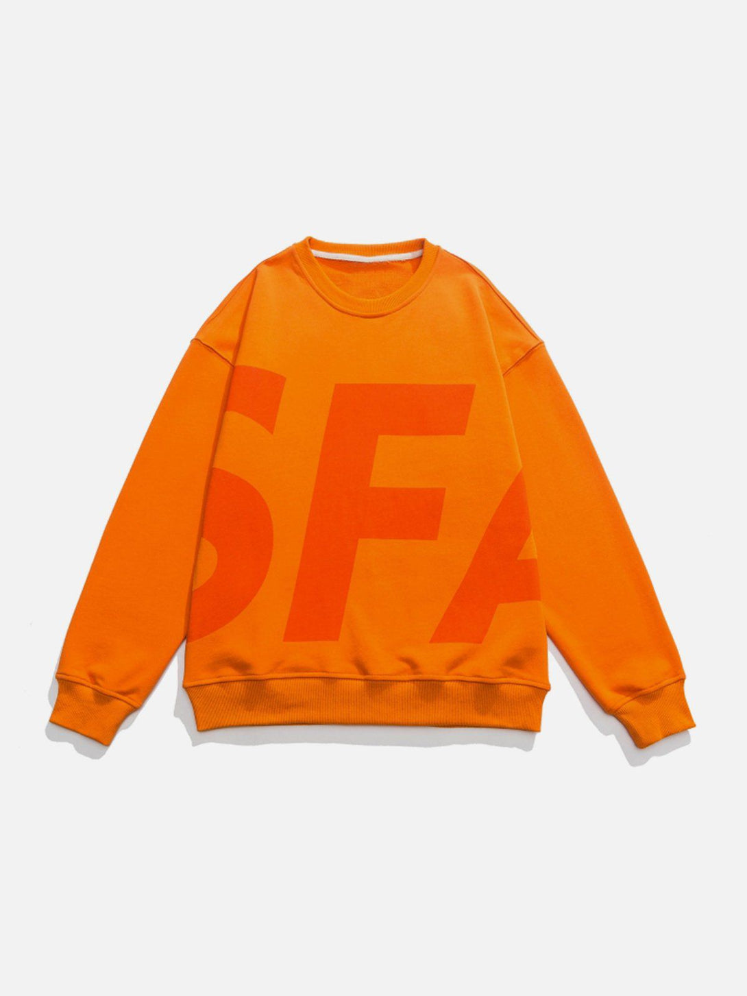 Helmiss - SFA Letter Print Sweatshirt- Streetwear Fashion - helmiss.com