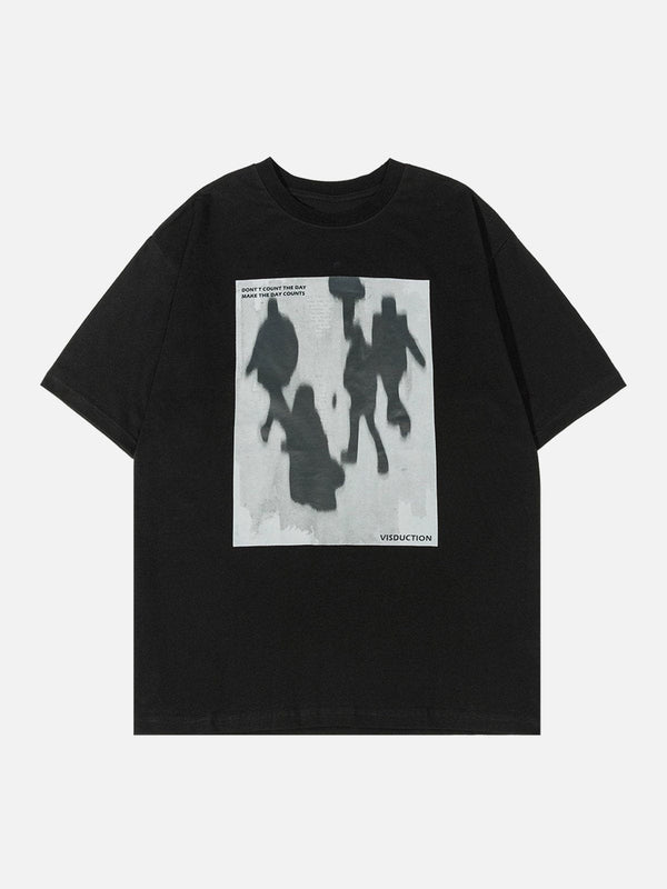 Helmiss - Shadow Print Tee- Streetwear Fashion - helmiss.com