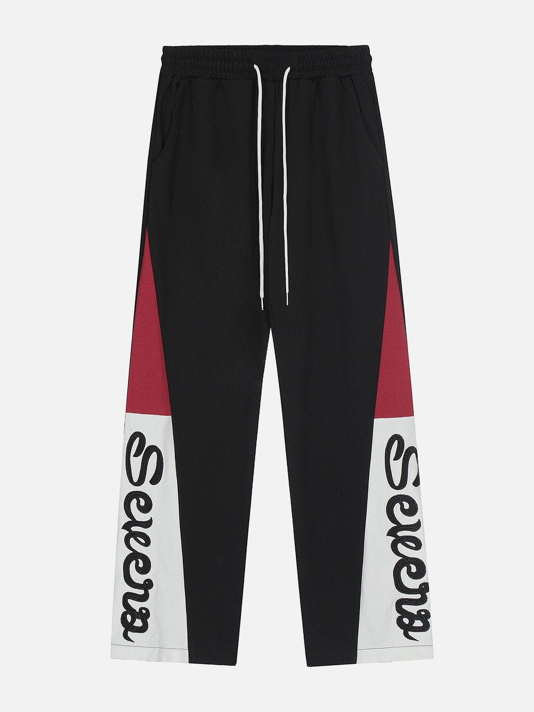 Helmiss - Side Embroidery Letters Sweatpants- Streetwear Fashion - helmiss.com