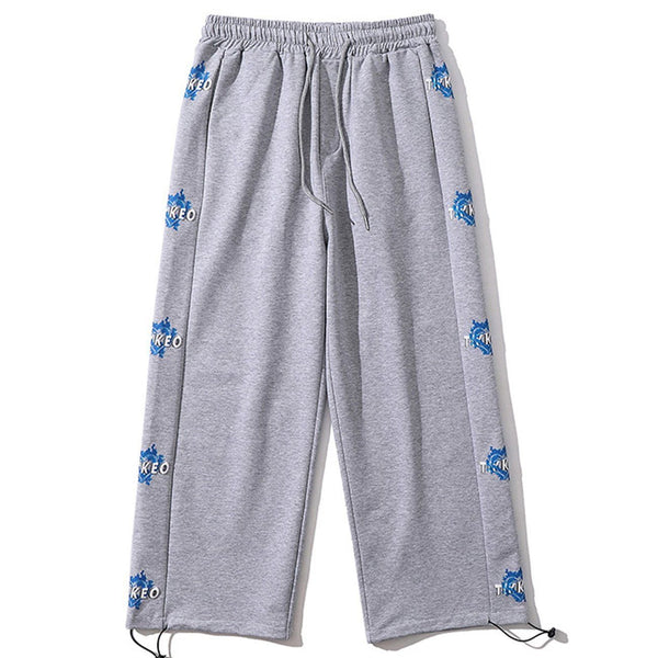 Helmiss - Side Letter Print Sweatpants- Streetwear Fashion - helmiss.com