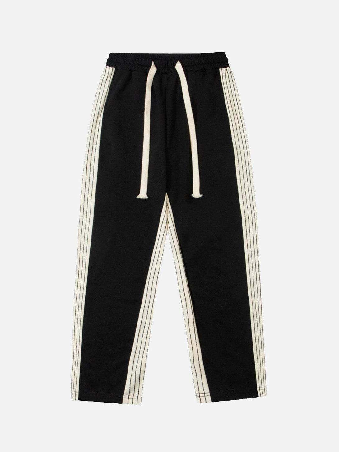 Helmiss - Side-stripe Terry Sweatpants- Streetwear Fashion - helmiss.com