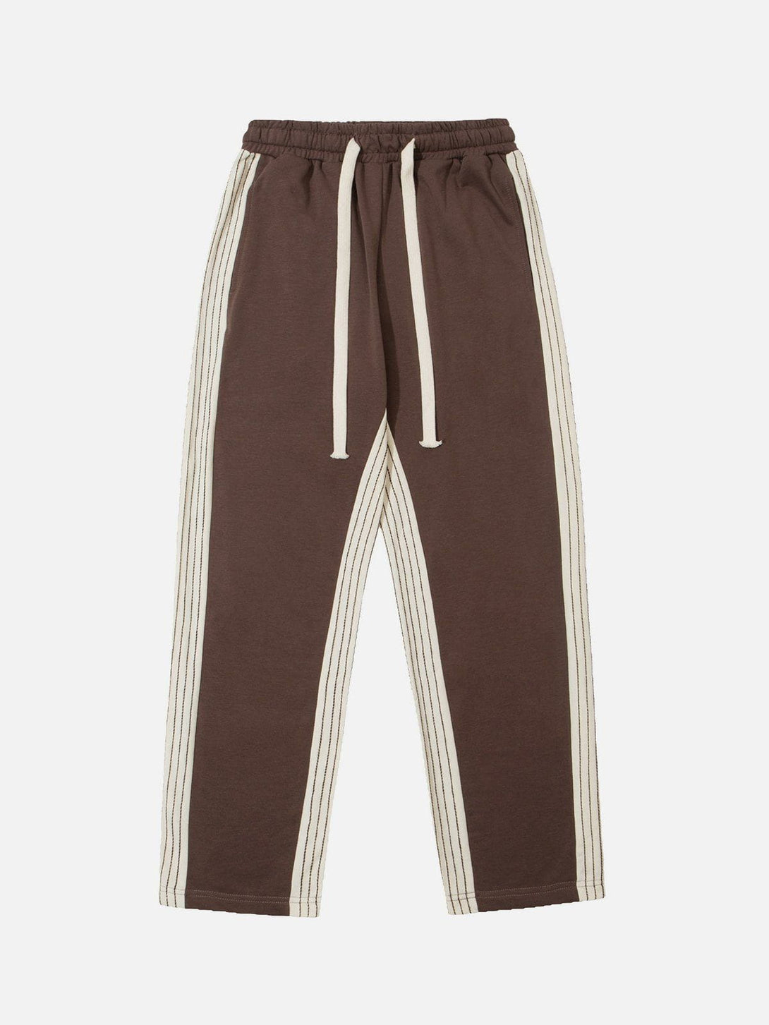 Helmiss - Side-stripe Terry Sweatpants- Streetwear Fashion - helmiss.com