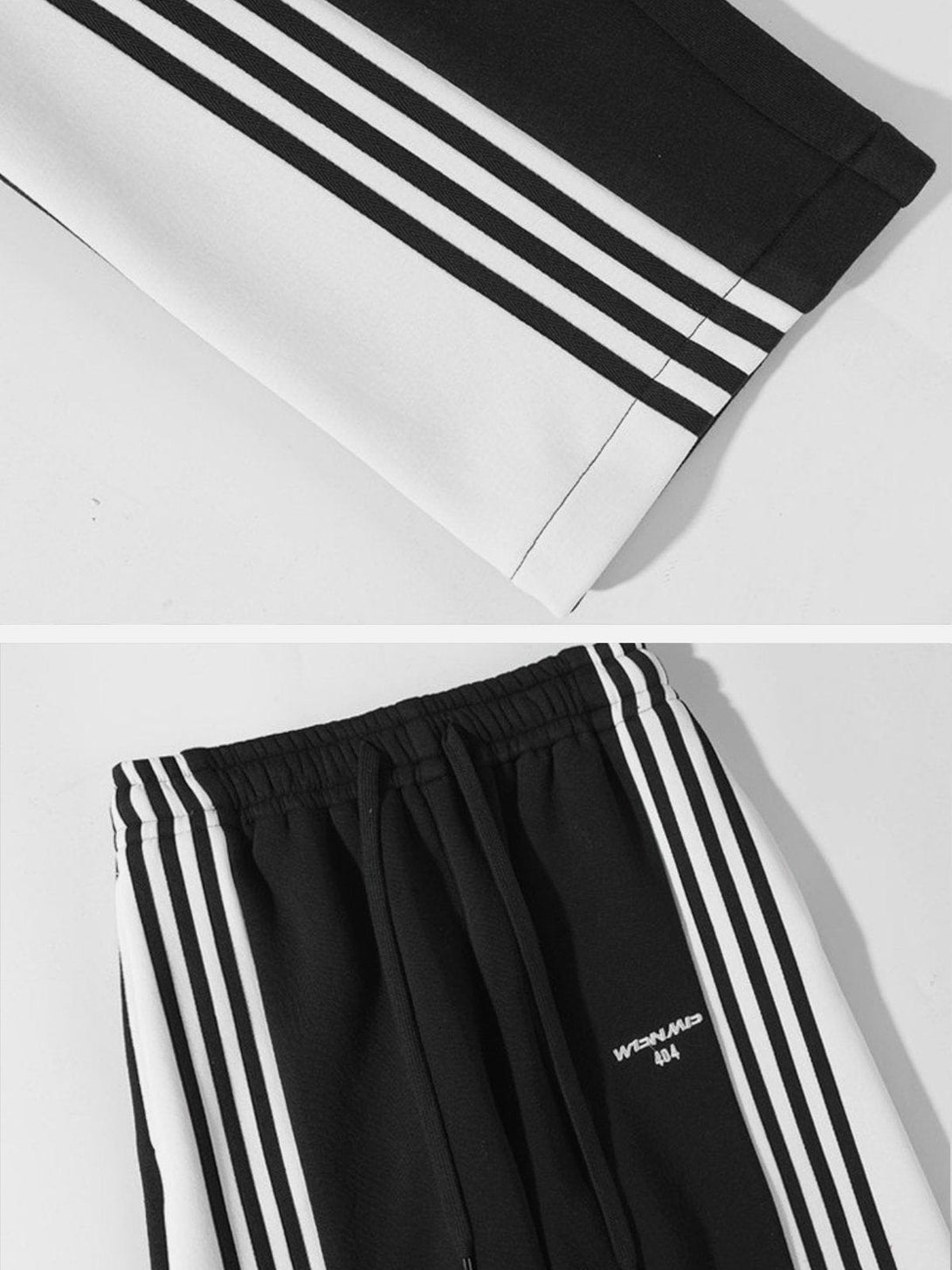 Helmiss - Simple Colorblock Stripe Sweatpants- Streetwear Fashion - helmiss.com