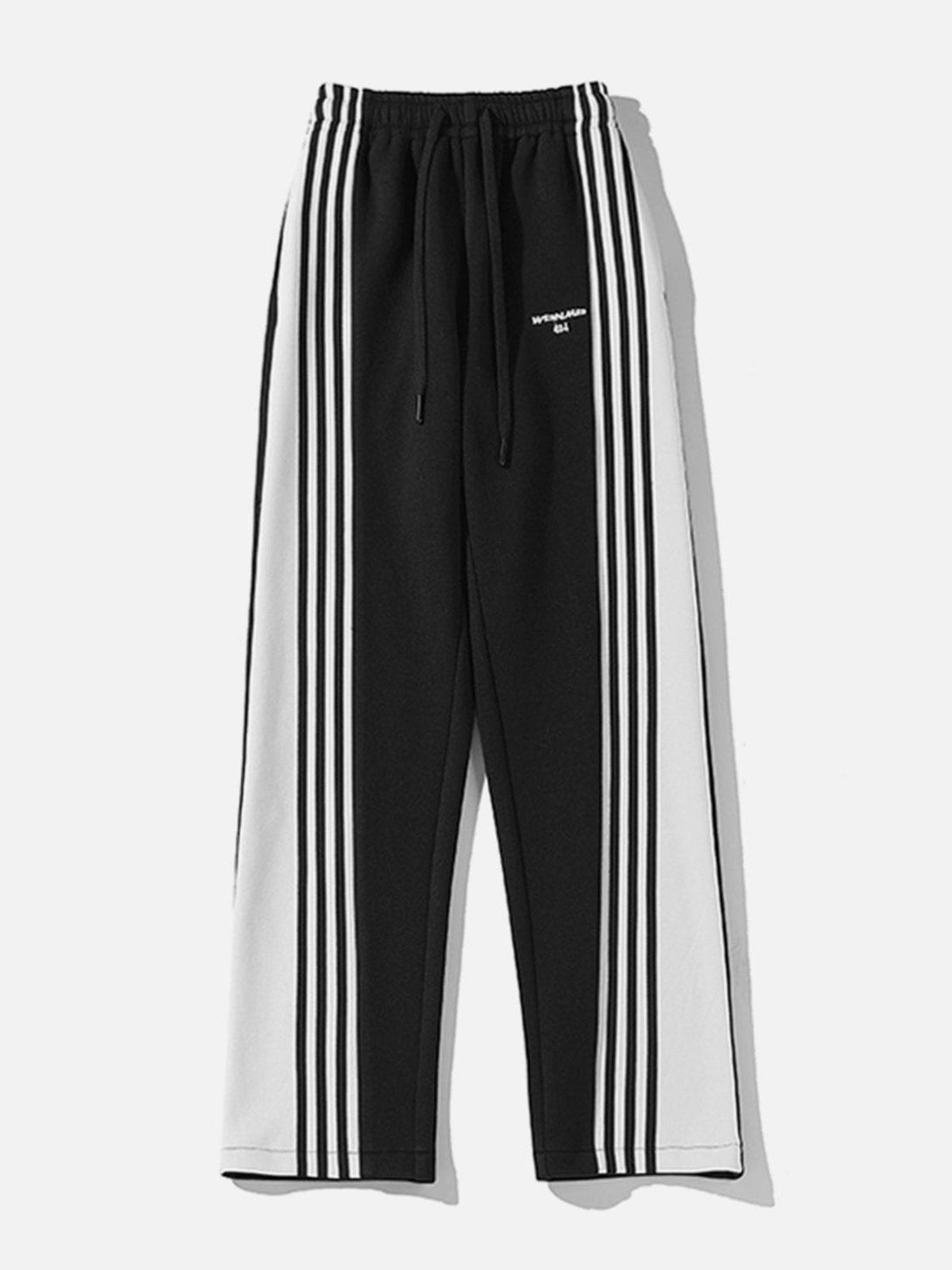 Helmiss - Simple Colorblock Stripe Sweatpants- Streetwear Fashion - helmiss.com