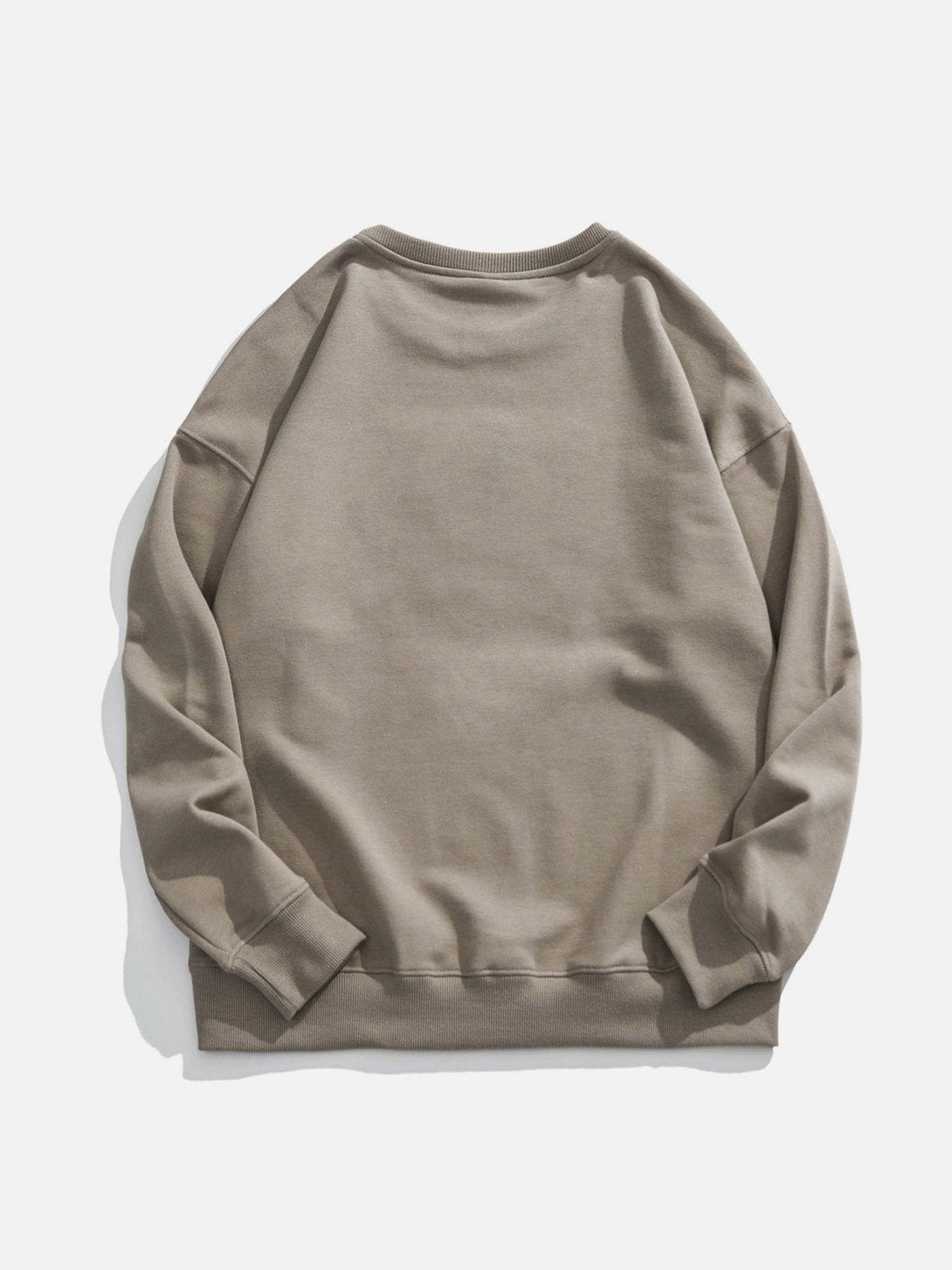 Helmiss - Simple Embossed Bear Sweatshirt- Streetwear Fashion - helmiss.com