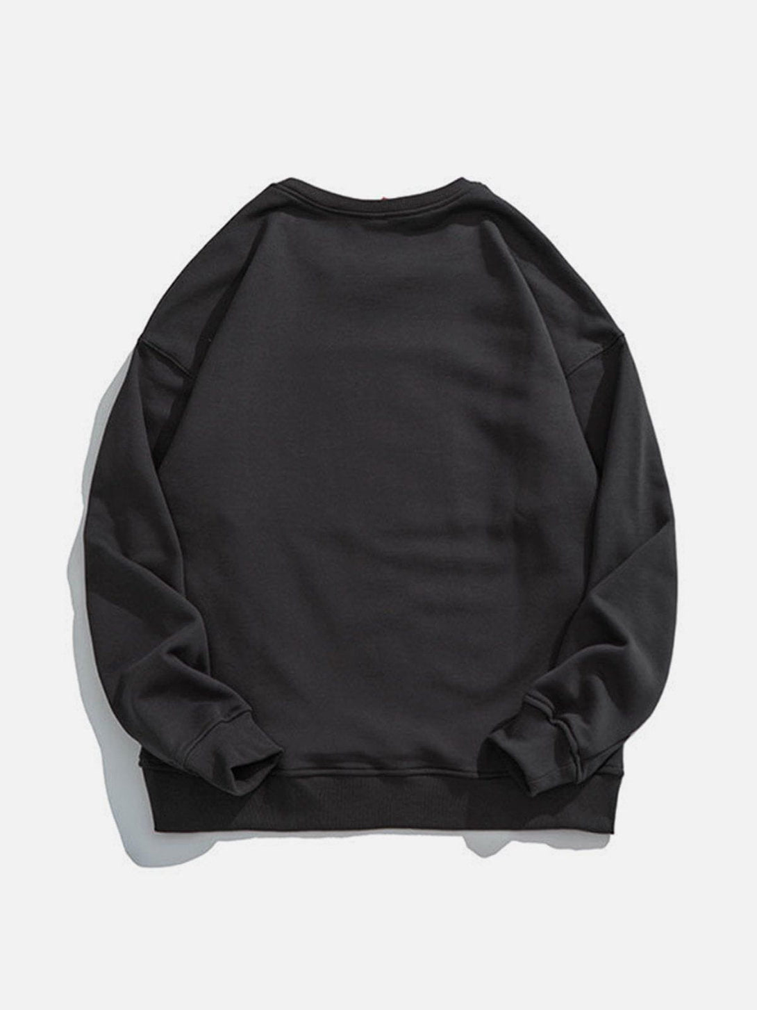 Helmiss - Simple Embossed Bear Sweatshirt- Streetwear Fashion - helmiss.com