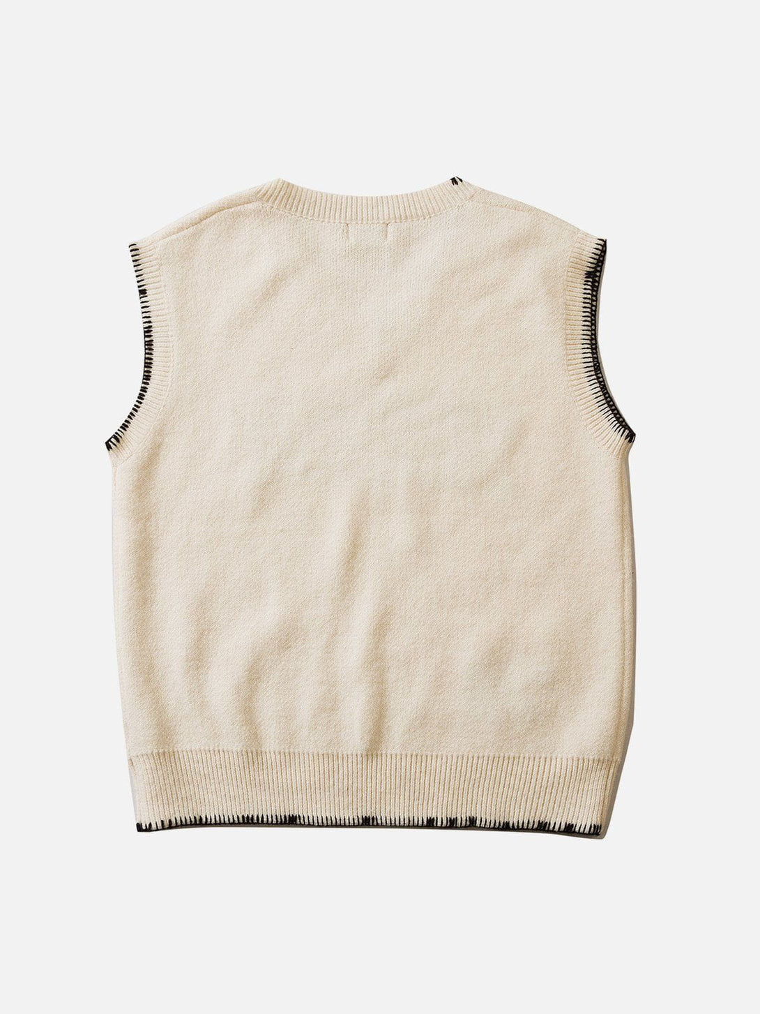 Helmiss - Simple Embroidered Letters Sweater Vest- Streetwear Fashion - helmiss.com