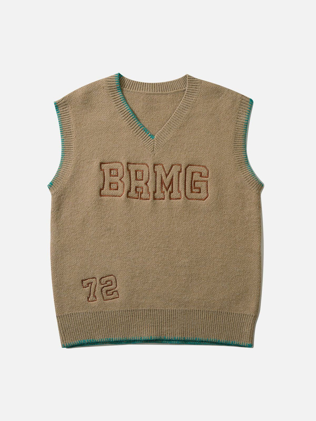 Helmiss - Simple Embroidered Letters Sweater Vest- Streetwear Fashion - helmiss.com