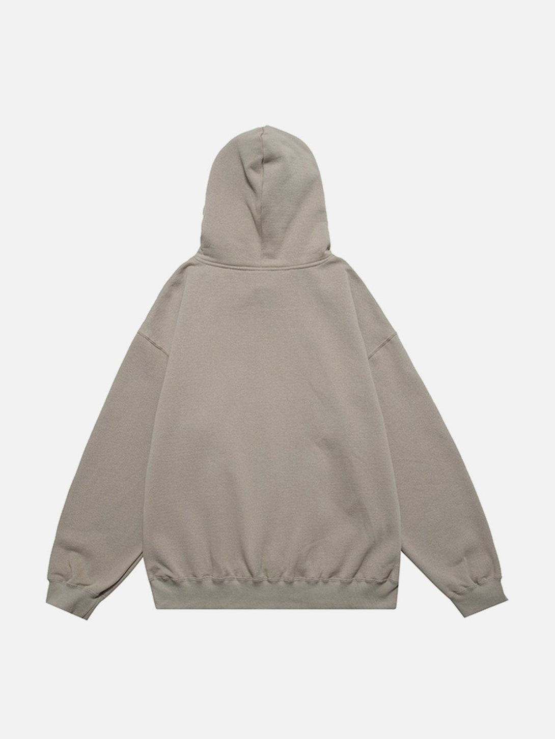 Helmiss - Simple Letter Print Hoodie- Streetwear Fashion - helmiss.com