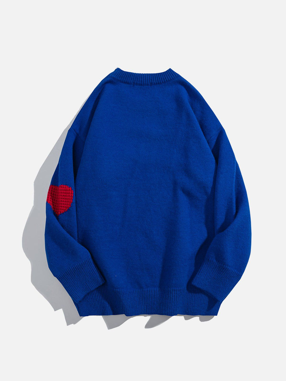 Helmiss - "Simple Love" Patchwork Knit Sweater- Streetwear Fashion - helmiss.com