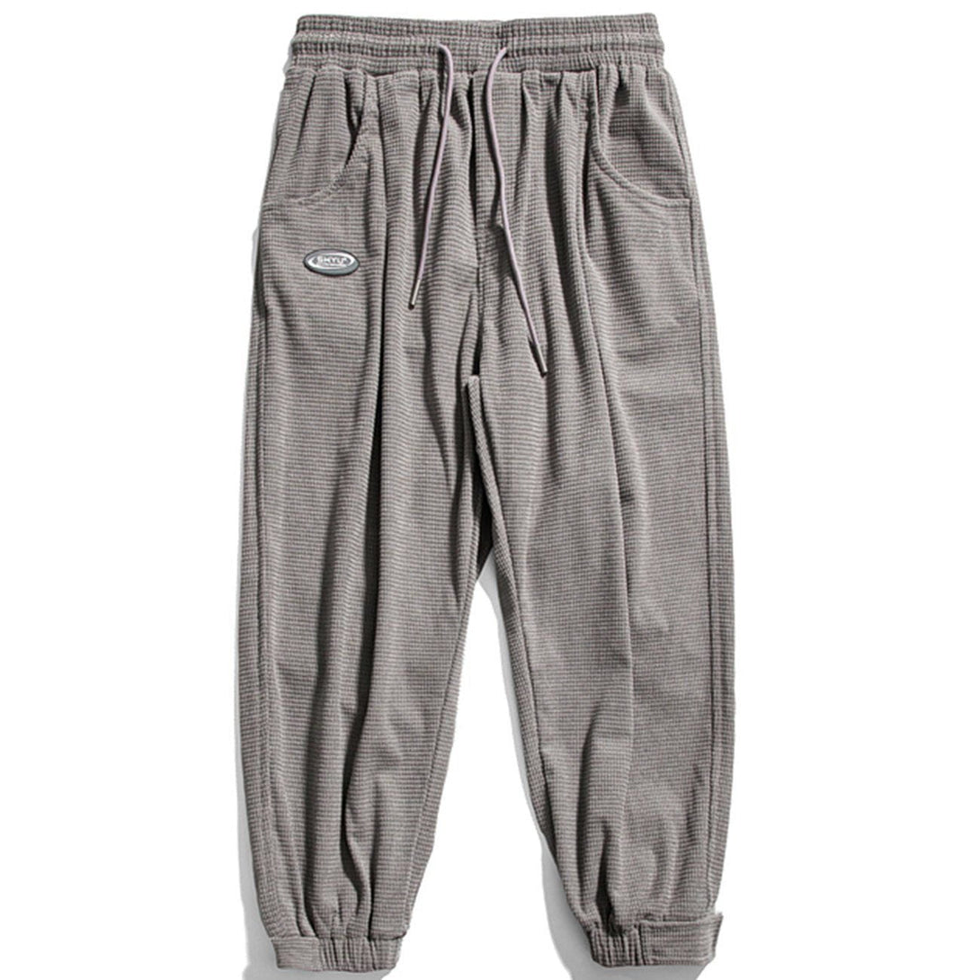 Helmiss - Simple Pure Color Corduroy Joggers- Streetwear Fashion - helmiss.com