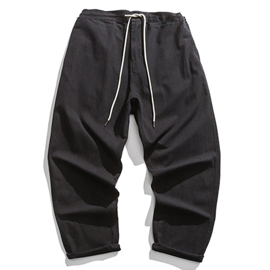 Helmiss - Simple Pure Color Pants- Streetwear Fashion - helmiss.com