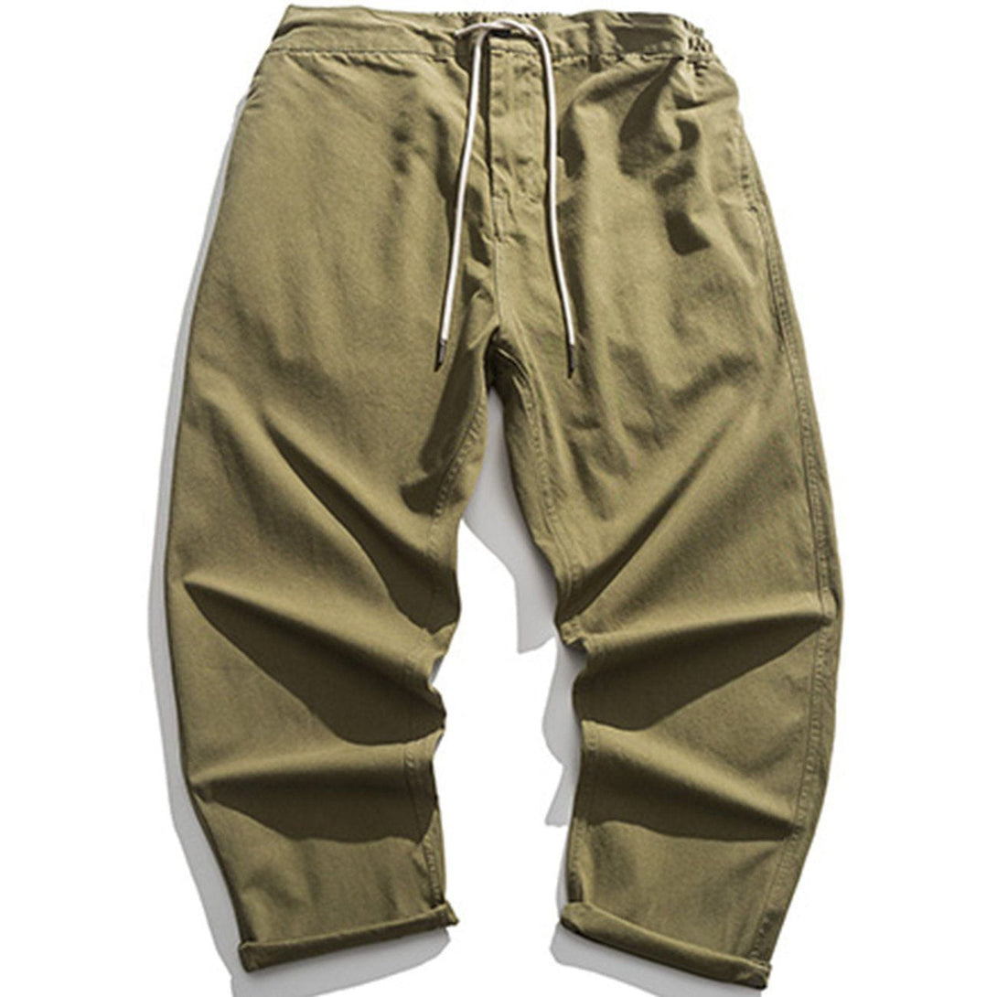 Helmiss - Simple Pure Color Pants- Streetwear Fashion - helmiss.com