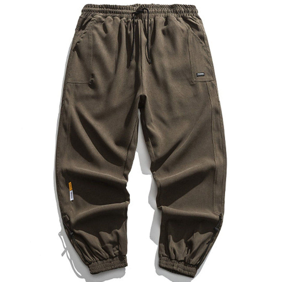 Helmiss - Simple Pure Color Pants- Streetwear Fashion - helmiss.com