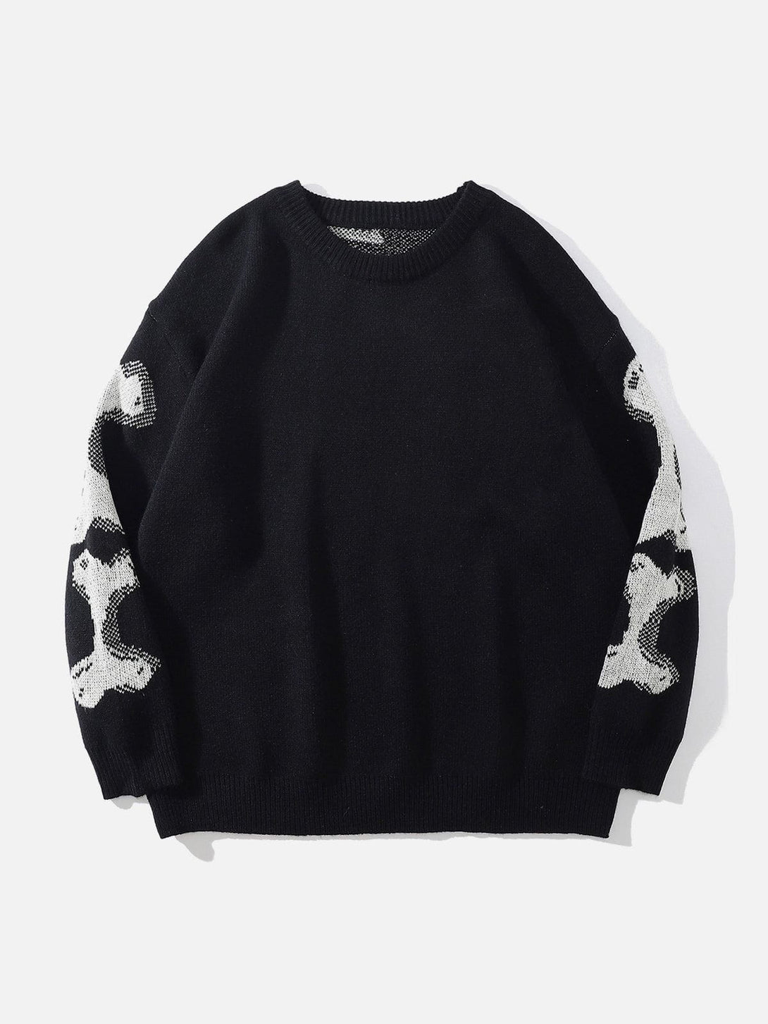 Helmiss - Skeleton Pattern Knit Sweater- Streetwear Fashion - helmiss.com