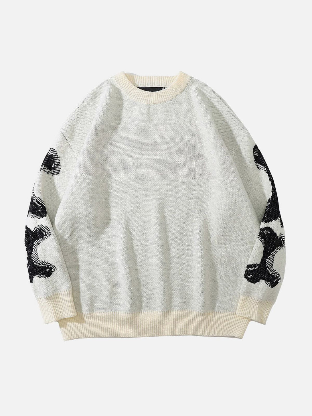 Helmiss - Skeleton Pattern Knit Sweater- Streetwear Fashion - helmiss.com