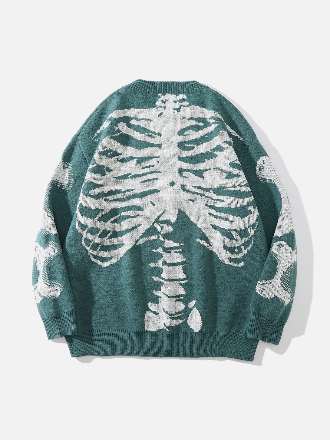 Helmiss - Skeleton Pattern Knit Sweater- Streetwear Fashion - helmiss.com