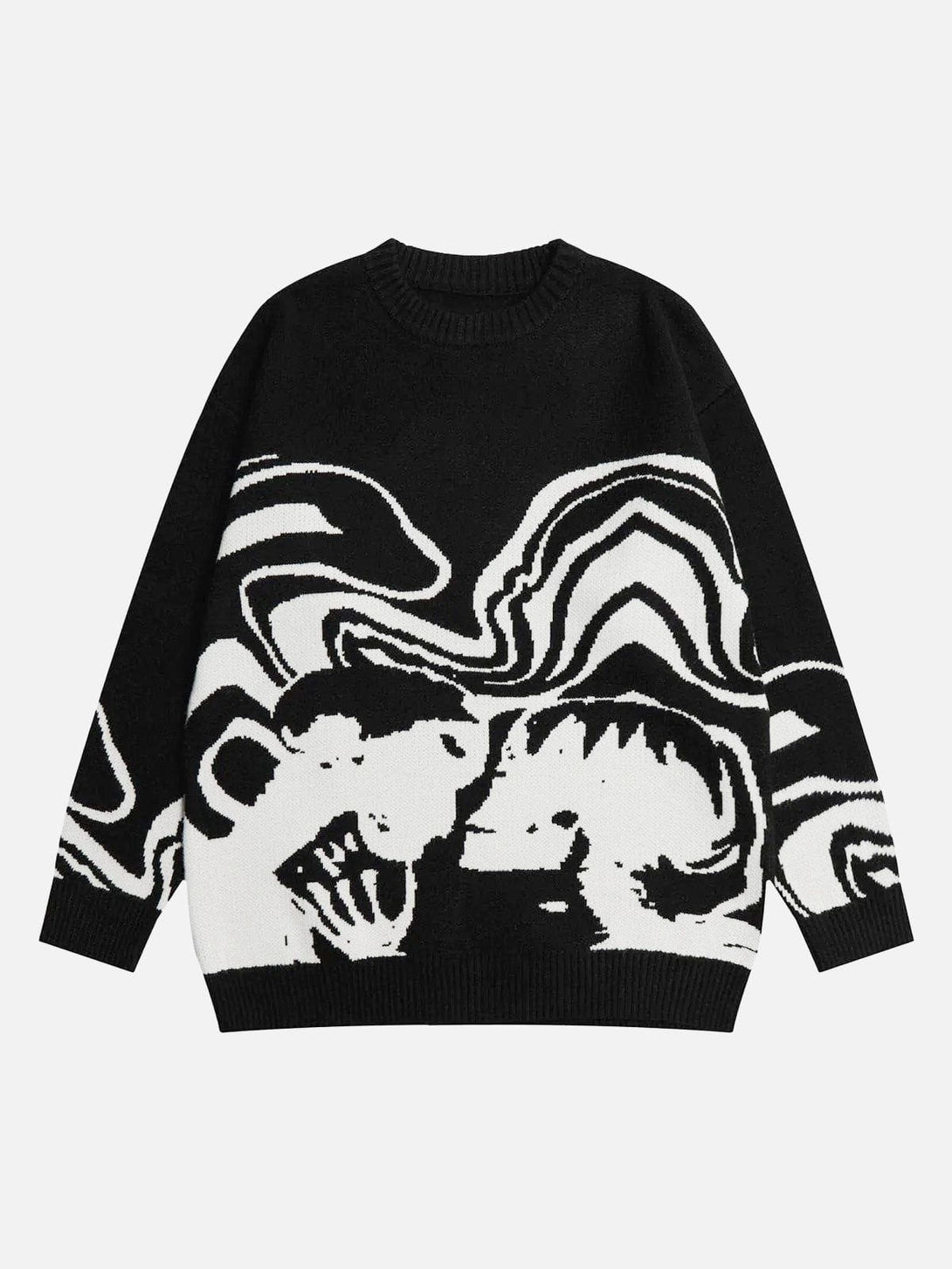 Helmiss - Skeleton Portrait Sweater- Streetwear Fashion - helmiss.com