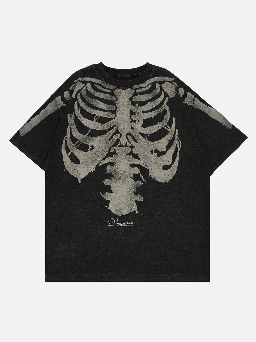 Helmiss - Skeleton Print Tee- Streetwear Fashion - helmiss.com