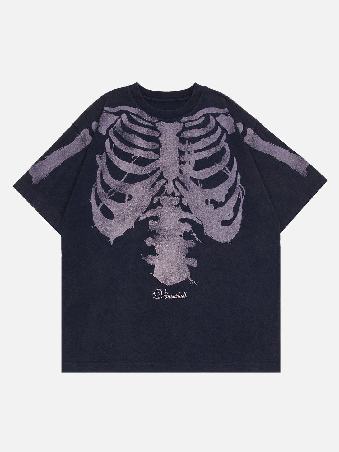 Helmiss - Skeleton Print Tee- Streetwear Fashion - helmiss.com