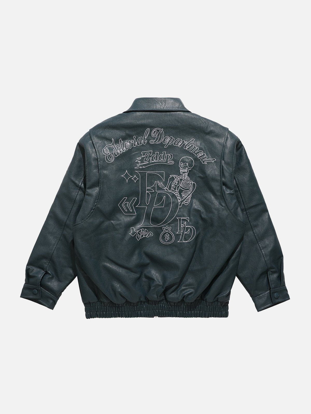 Helmiss - Skull Embroidery Winter Coat- Streetwear Fashion - helmiss.com