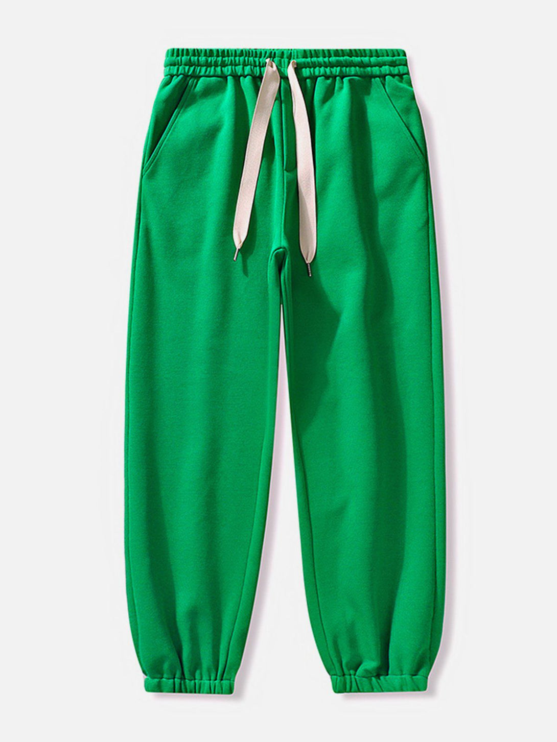 Helmiss - Slack Solid Color Drawstring Pants- Streetwear Fashion - helmiss.com