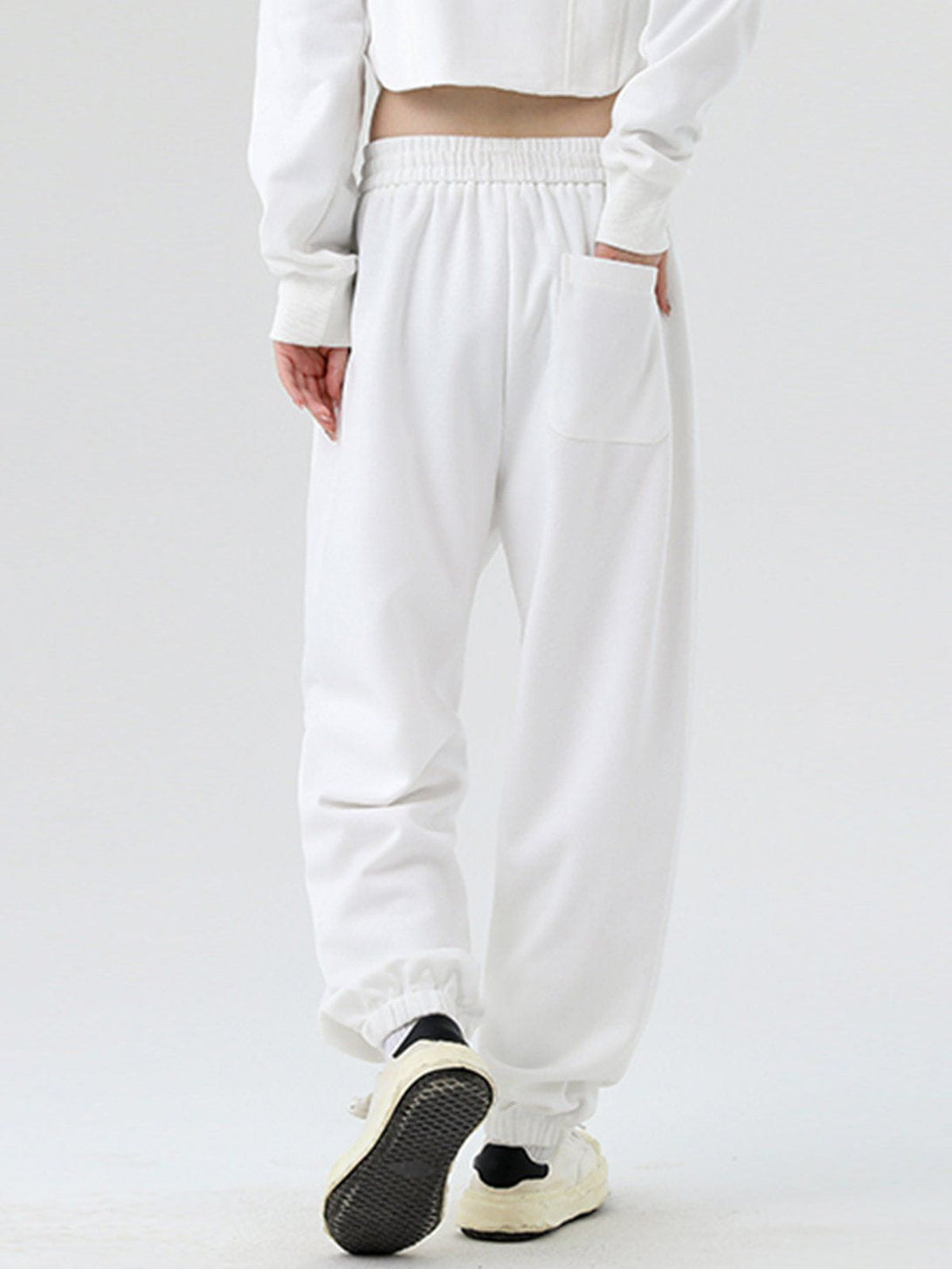 Helmiss - Slack Solid Color Drawstring Pants- Streetwear Fashion - helmiss.com