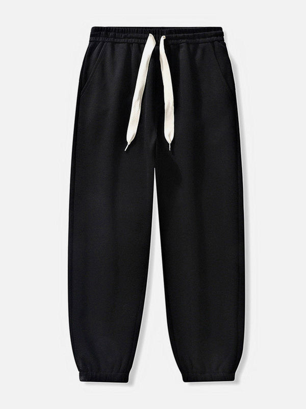 Helmiss - Slack Solid Color Drawstring Pants- Streetwear Fashion - helmiss.com