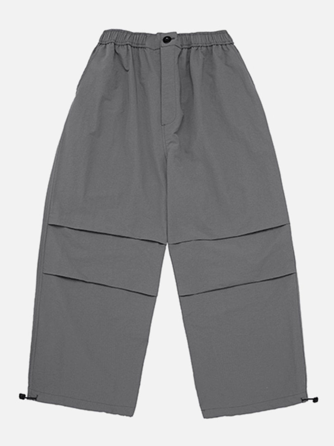 Helmiss - Solid Basic Style Drawstring Pants- Streetwear Fashion - helmiss.com