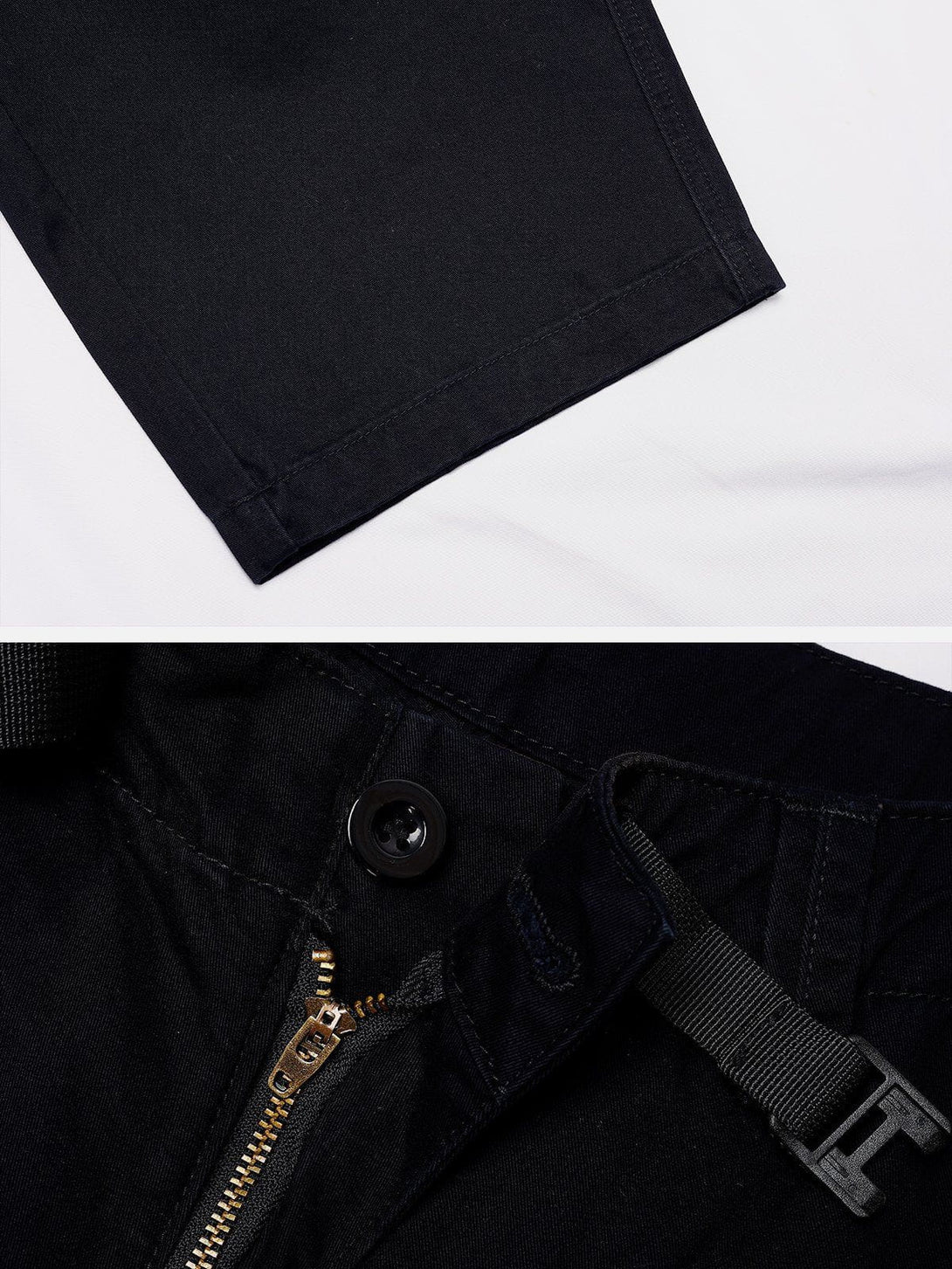 Helmiss - Solid Belt Pants- Streetwear Fashion - helmiss.com