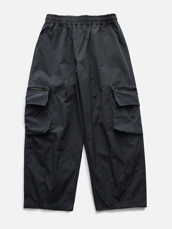 Helmiss - Solid Big Pocket Cargo Pants- Streetwear Fashion - helmiss.com