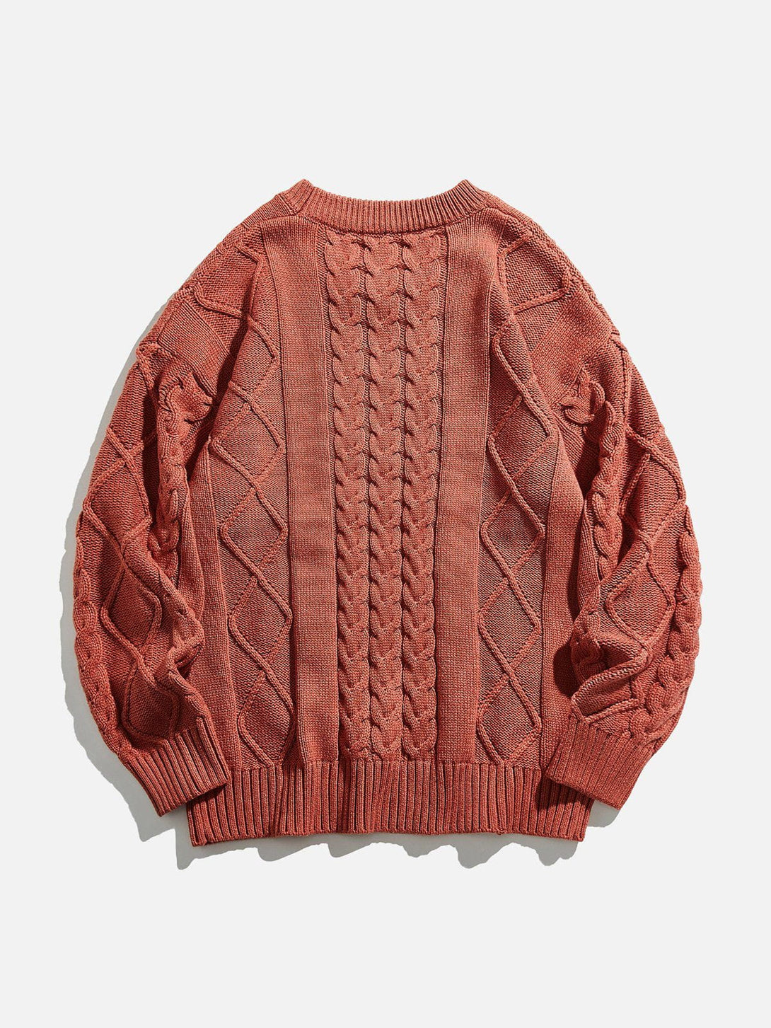 Helmiss - Solid Braided Sweater- Streetwear Fashion - helmiss.com