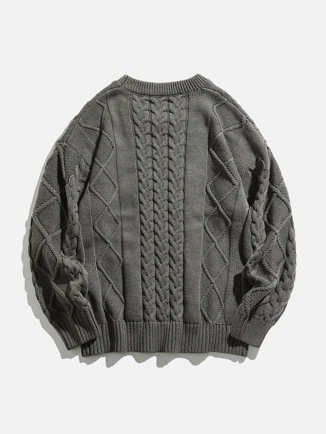 Helmiss - Solid Braided Sweater- Streetwear Fashion - helmiss.com